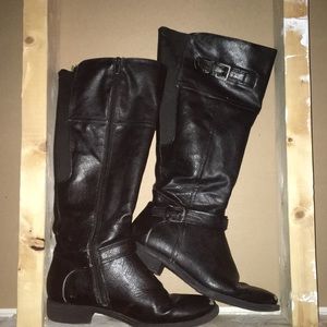 Knee high leather boots